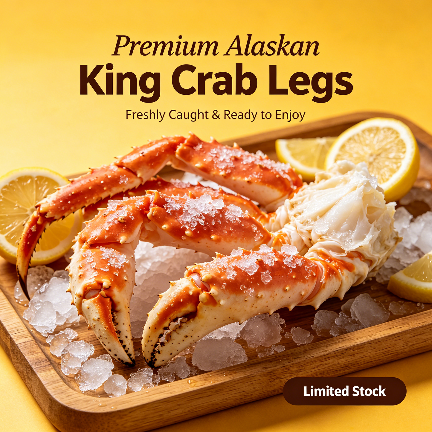 Fresh Wild King Crab Legs 🦀 – Luxury Seafood Deal