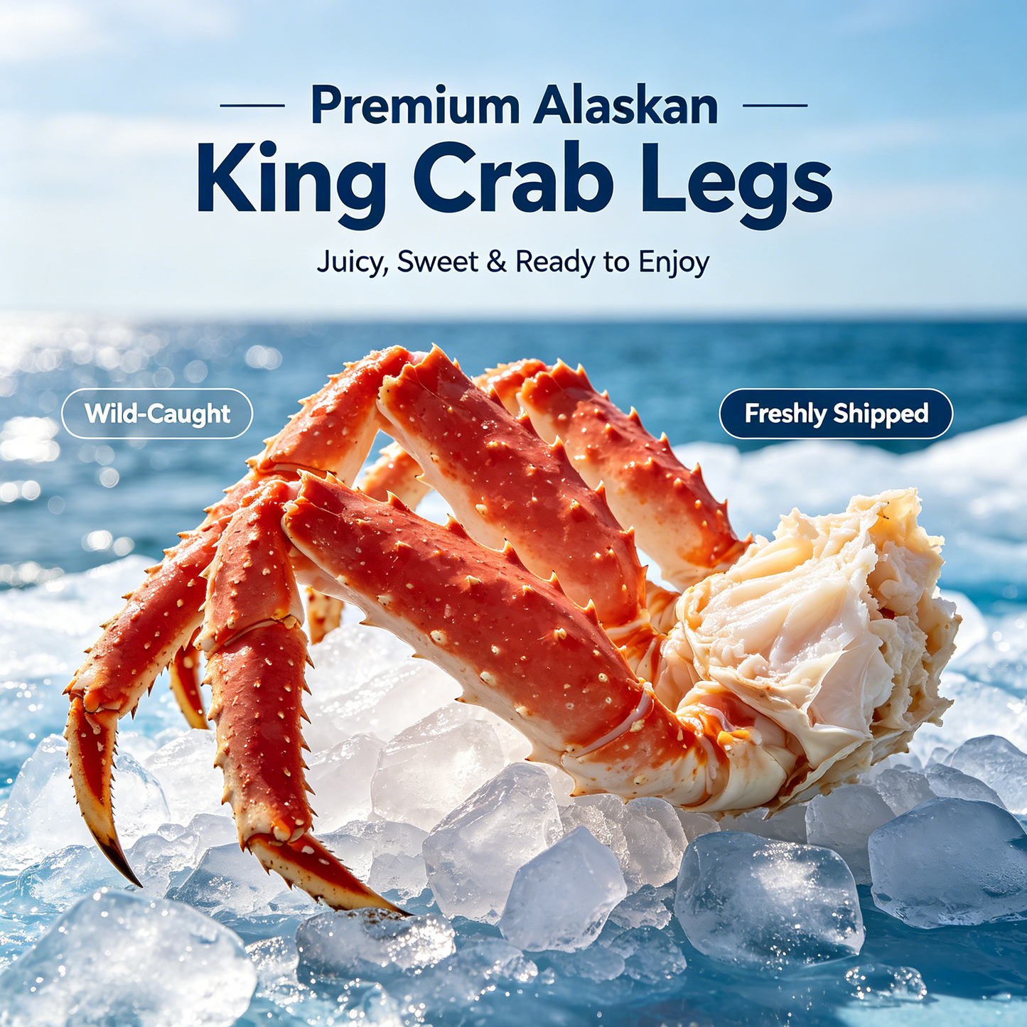 Fresh Wild King Crab Legs 🦀 – Luxury Seafood Deal