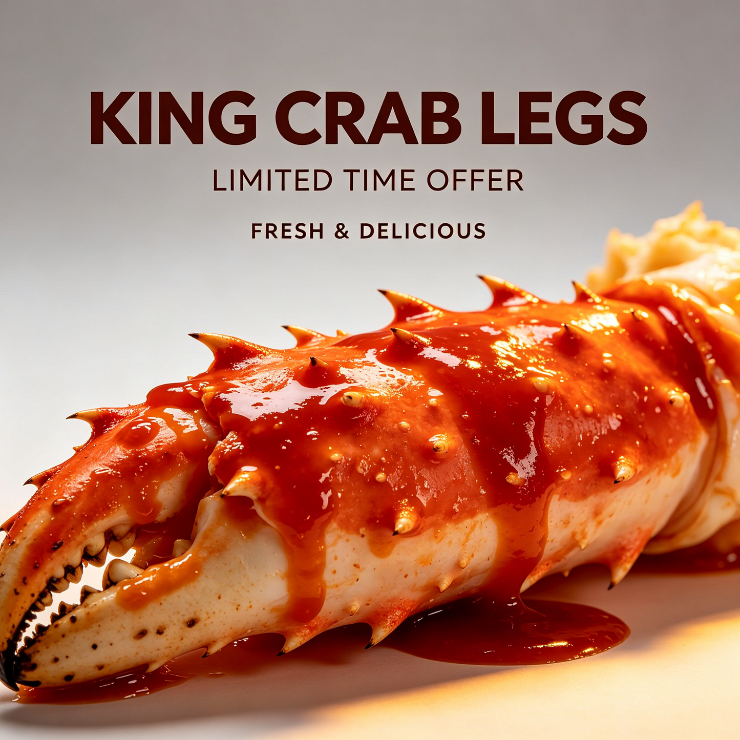 Fresh Wild King Crab Legs 🦀 – Luxury Seafood Deal