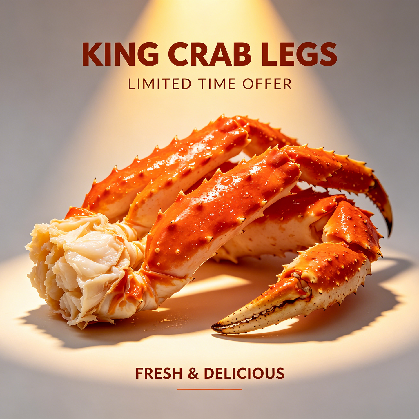 Fresh Wild King Crab Legs 🦀 – Luxury Seafood Deal